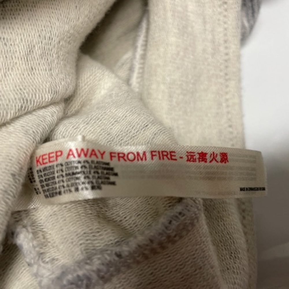 FP Movement Free People Getting My Vibe Crop Sweatshirt Gray Zip Retro - Picture 7 of 11